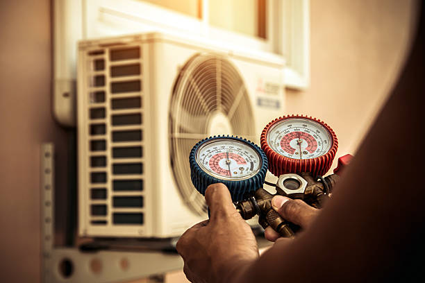 Professional Hvac technician working in Lee Center, NY